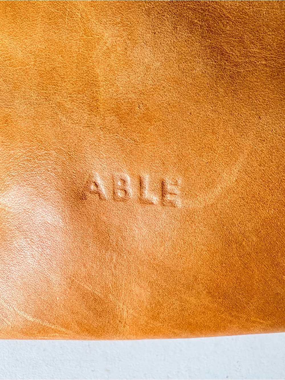 Able Leather Tote Backpack - Camel - Picture 11 of 14